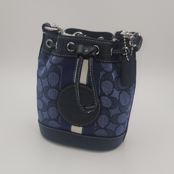 Coach Handbags - Coach Navy and Black Mini Bag